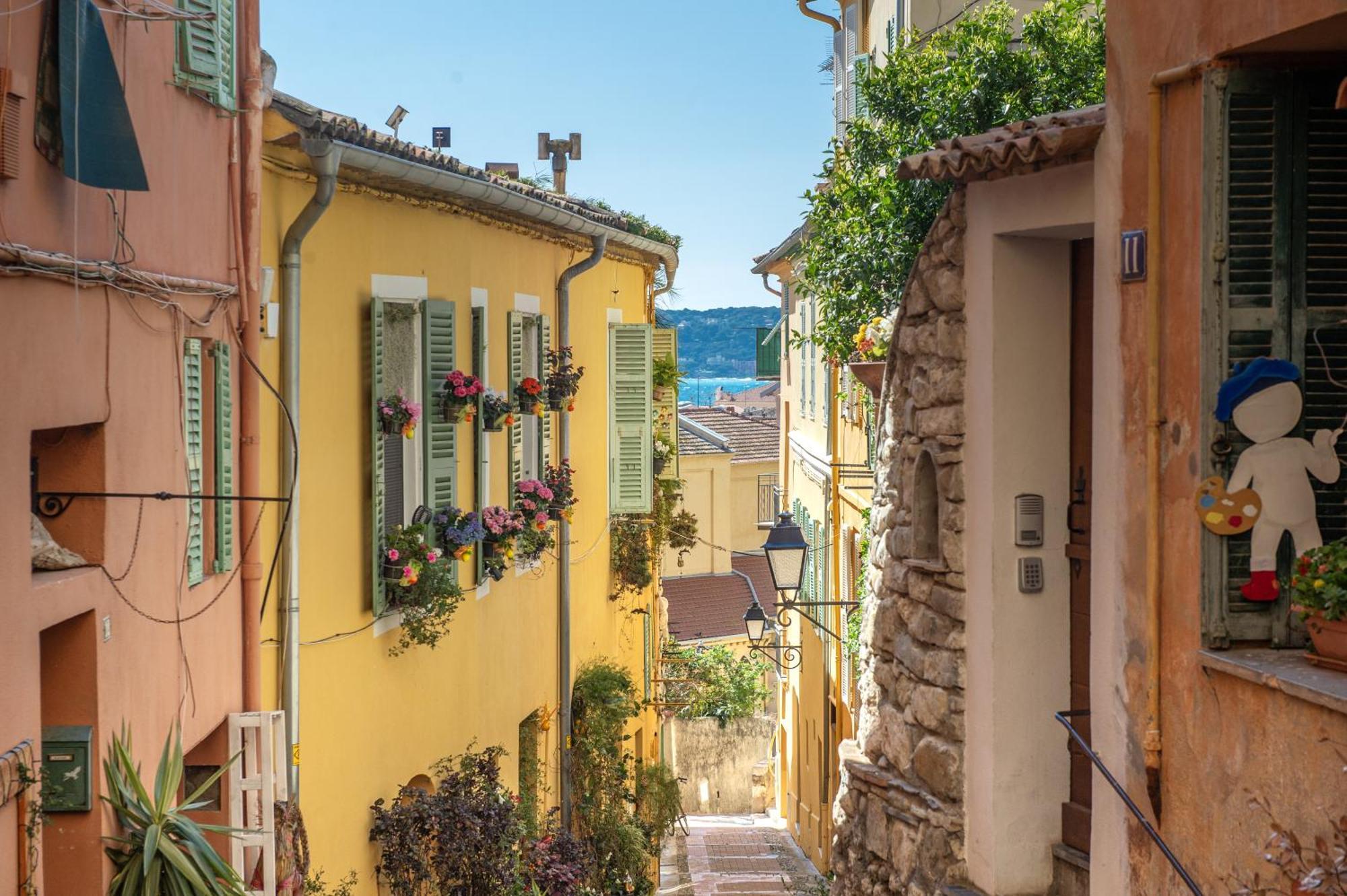 Palm Riviera - Vieille Ville De Menton - Vue Mer Exteriör bild